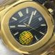 Grade 1A Replica Patek Philippe Nautilus GB Factory Cal.324 Yellow Gold Black Dial Watch (3)_th.jpg